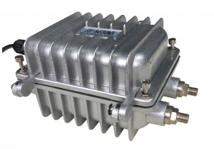 Mini Trunk amplifier, 1 active outputs up to 2 with passive splitting, 870MHz / 65 MHz