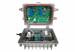 Mini Trunk amplifier, 1 active outputs up to 2 with passive splitting, 870MHz / 65 MHz
